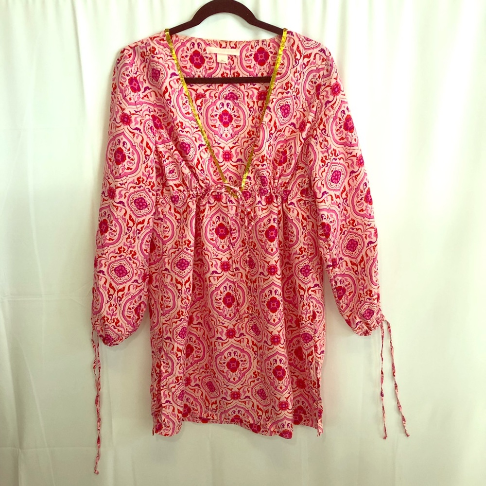 Victoria’s Secret silk floral sequin top size M/L